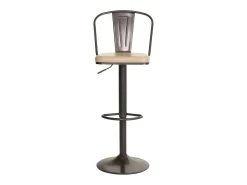 Taburete de bar MCW-H10a (juego de 2), vintage beige