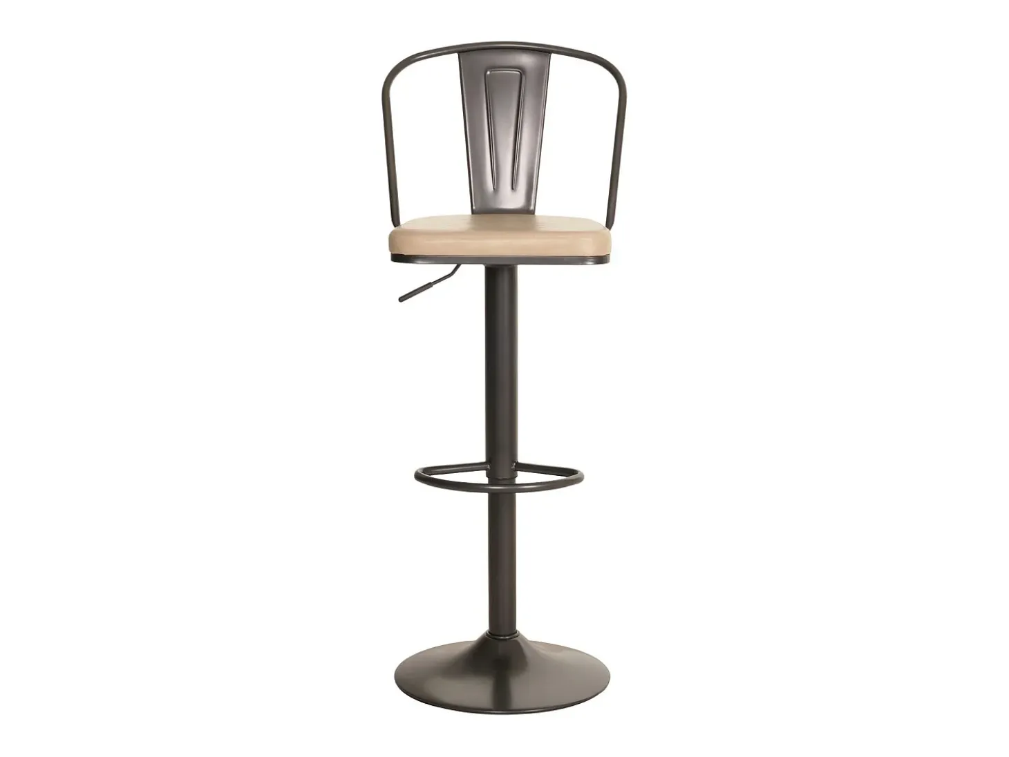 Taburete de bar MCW-H10a (juego de 2), vintage beige