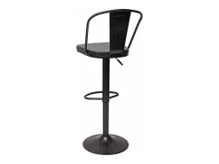 Taburete de bar MCW-H10a (juego de 2), gris vintage
