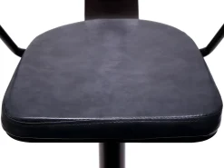 Taburete de bar MCW-H10b (juego de 2), vintage negro-gris