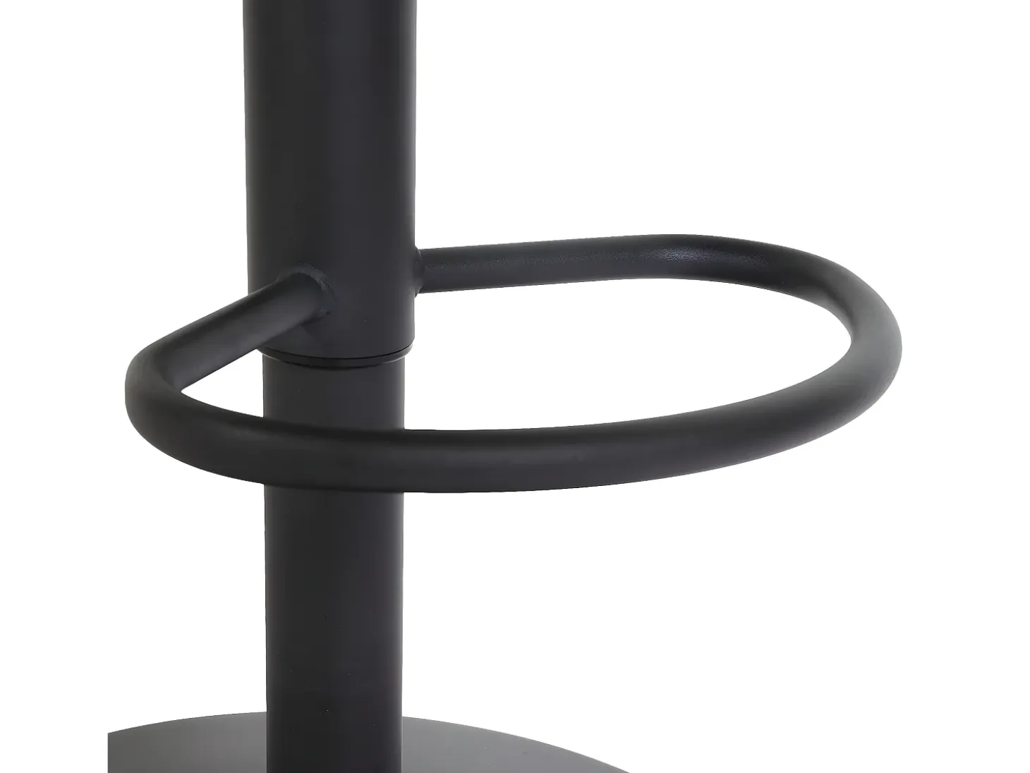Taburete de bar MCW-M67, gris claro base negro