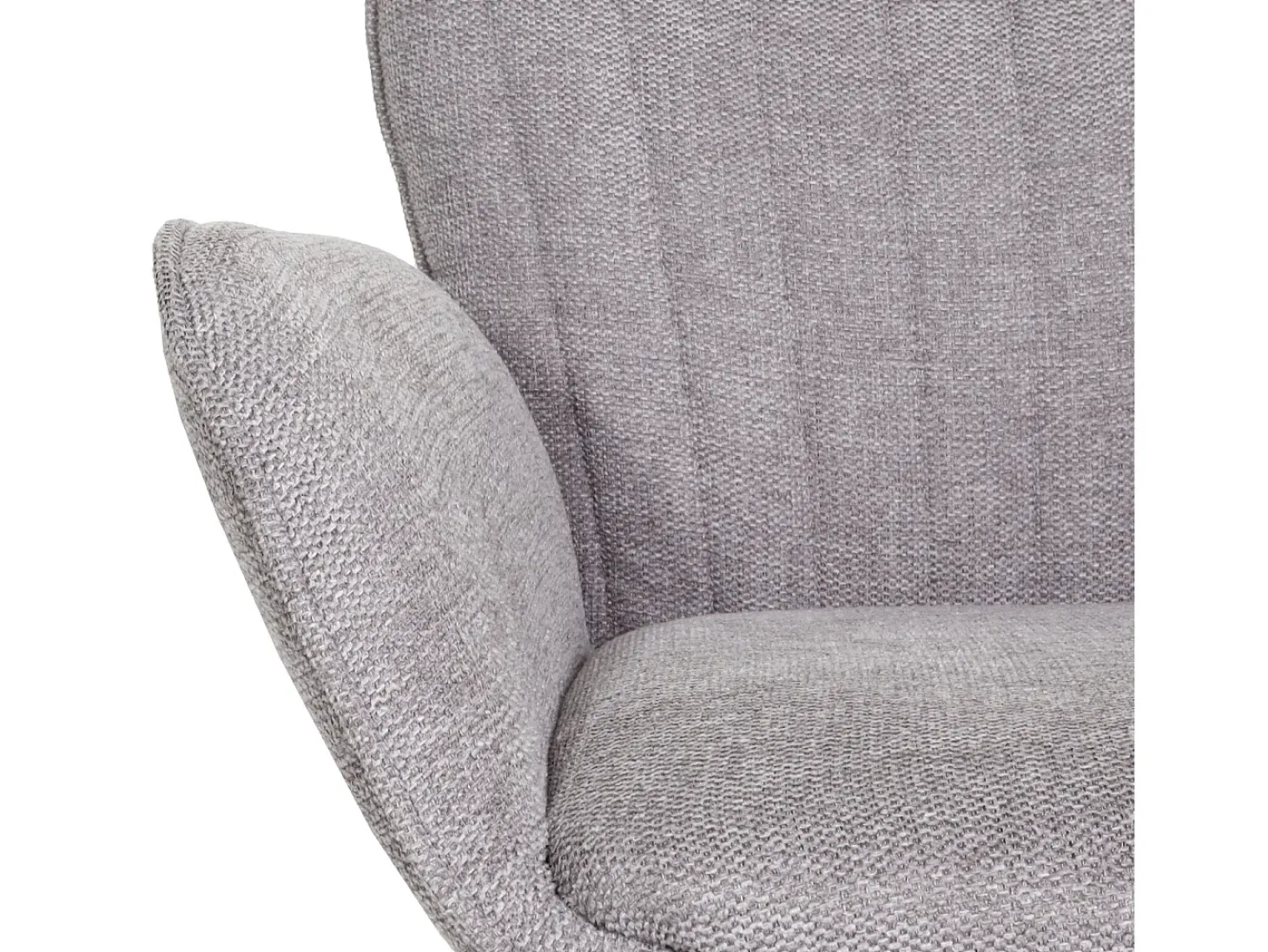 Taburete de bar MCW-M67, gris claro base negro