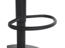 Taburete de bar MCW-M67 (juego de 2), burdeos pie negro