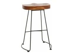 Taburete de bar MCW-N25, marrón