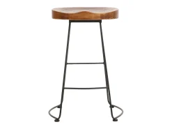 Taburete de bar MCW-N25, marrón