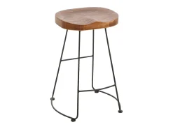Taburete de bar MCW-N25, marrón