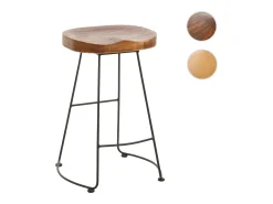 Taburete de bar MCW-N25, marrón