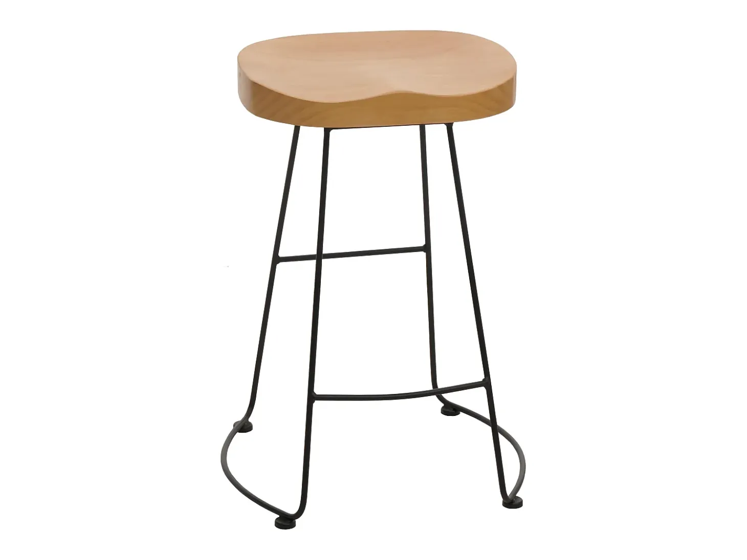 Taburete de bar MCW-N25, naturaleza