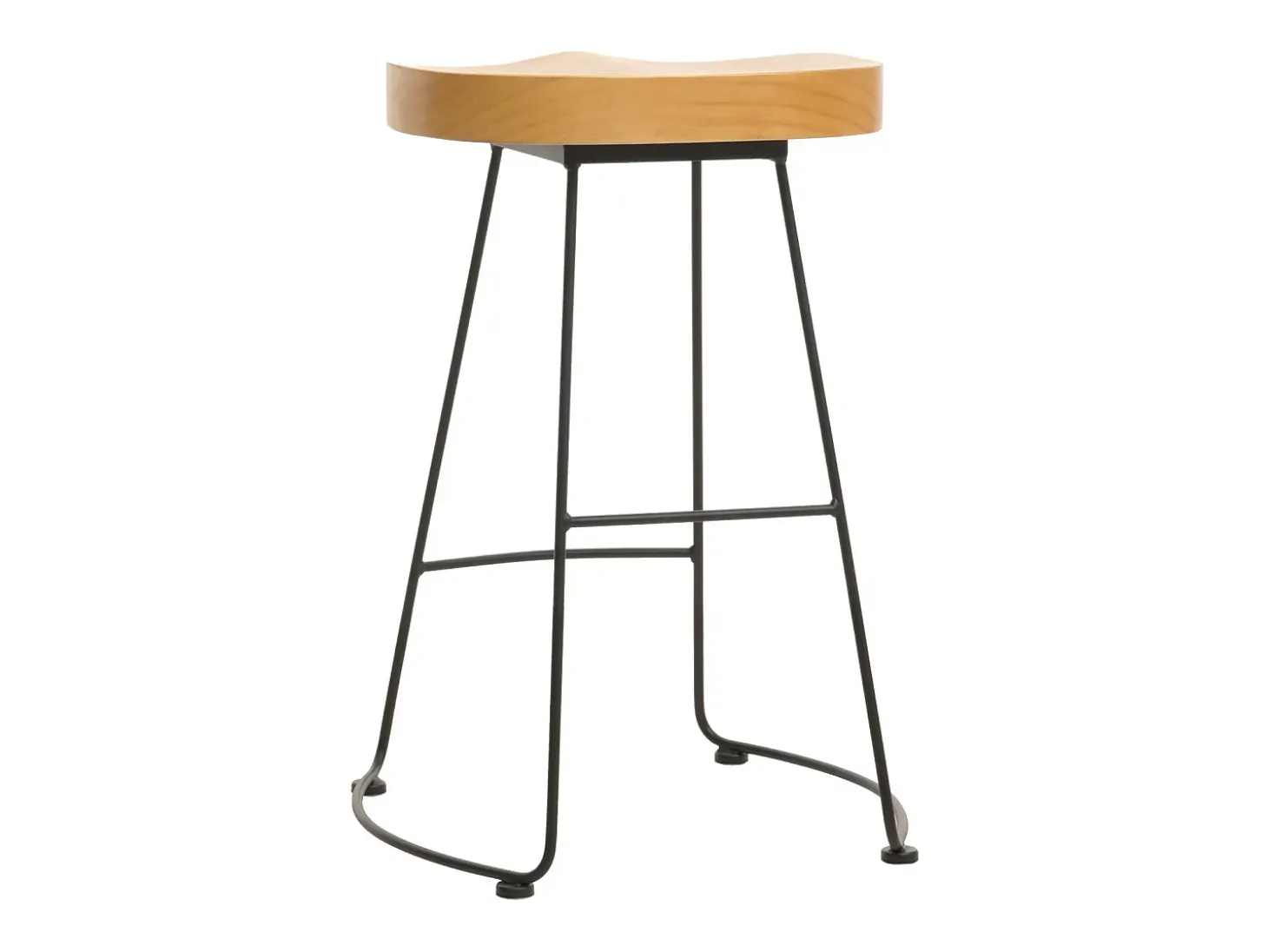 Taburete de bar MCW-N25, naturaleza