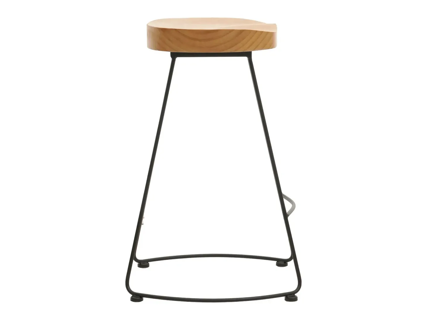 Taburete de bar MCW-N25, naturaleza