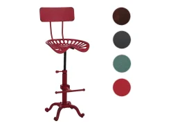 Taburete de bar MCW-N26, rojo