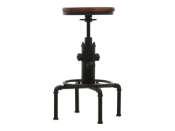 Taburete de bar MCW-N23 (juego de 2), marrón