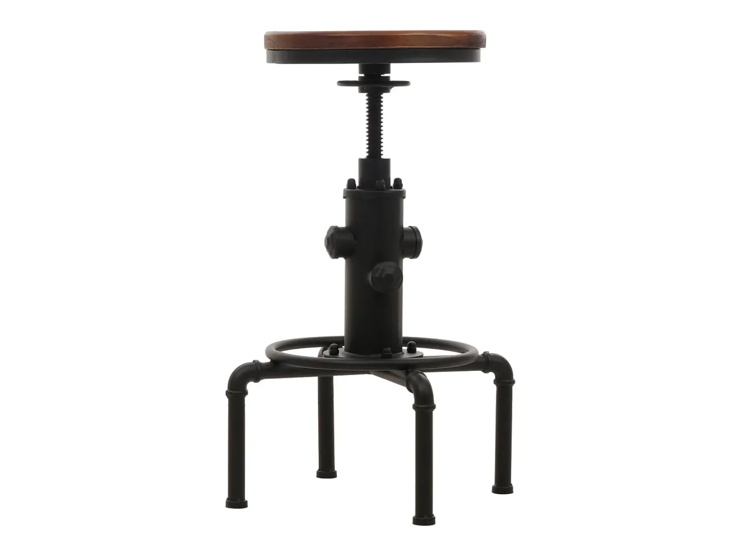 Taburete de bar MCW-N23 (juego de 2), marrón