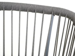 Taburete de bar MCW-O22 (juego de 2), gris claro, cojín gris oscuro