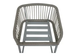 Taburete de bar MCW-O22 (juego de 2), gris claro, cojín gris oscuro