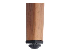 Taburete de bar MCW-O21 (set de 2), gris claro, cojín gris oscuro