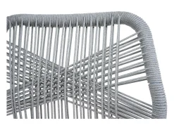 Taburete de bar MCW-O21 (set de 2), gris claro, cojín gris claro