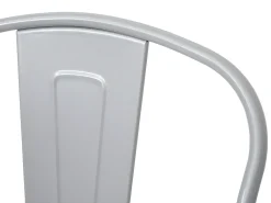 Taburete de bar metálico MCW-A73, gris