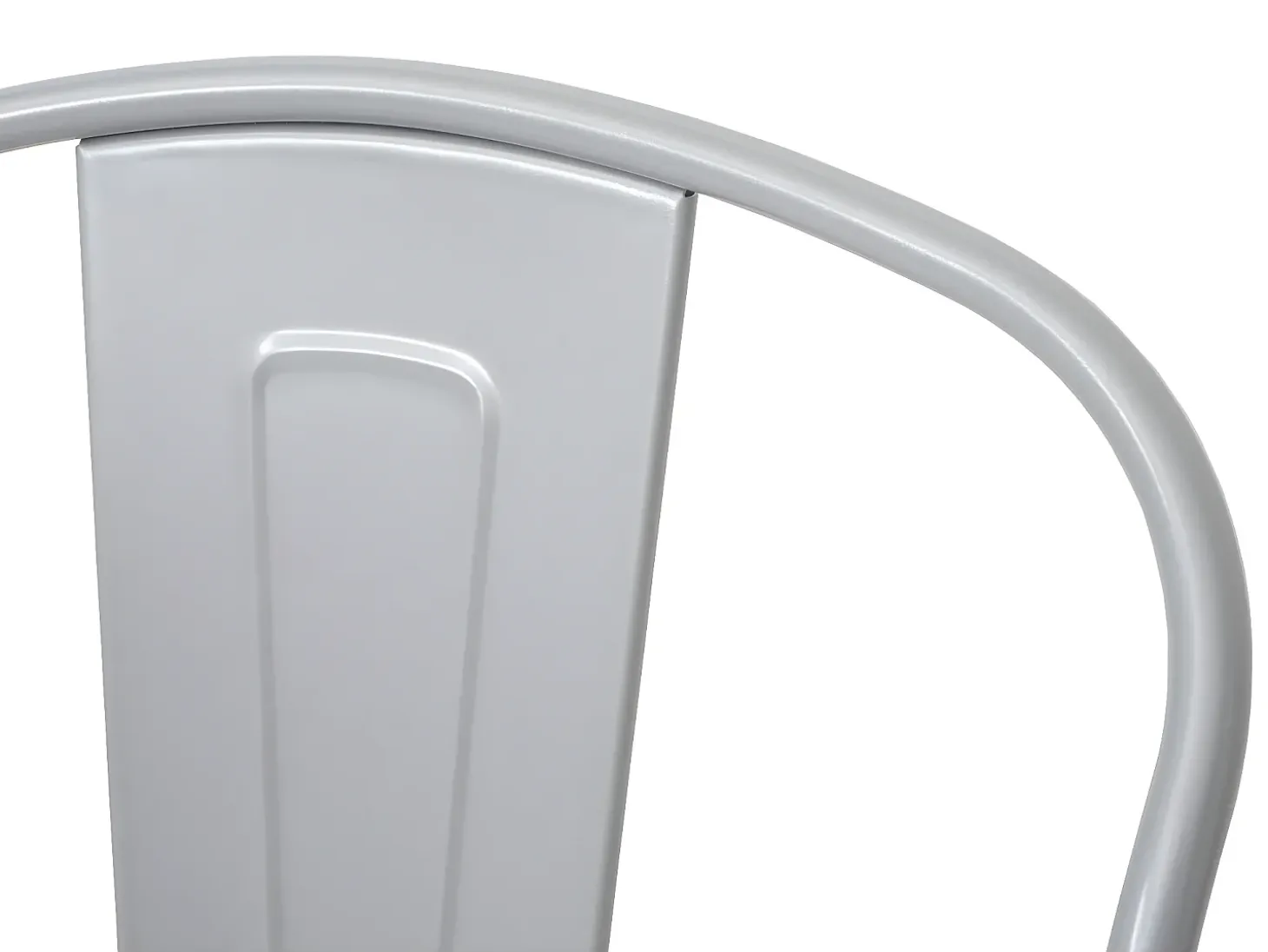 Taburete de bar metálico MCW-A73, gris