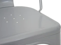 Taburete de bar metálico MCW-A73, gris