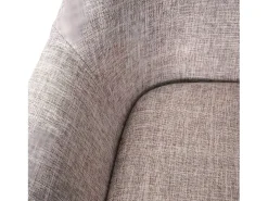 Taburete de bar Vaasa T381, textil, gris crema