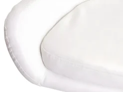 Taburete de bar Vaasa T381 (set de 2), polipiel, blanco