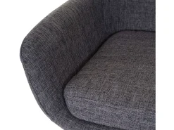 Taburete de bar Vaasa T381 (set de 2), textil, gris