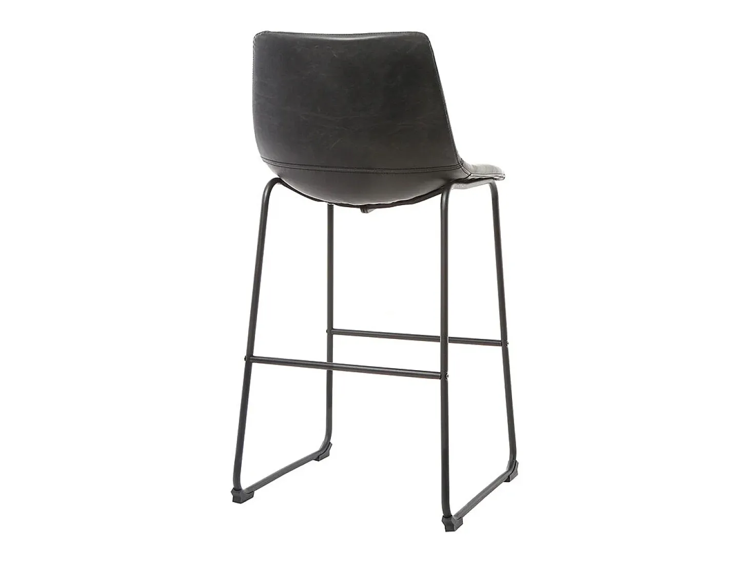 Taburete de bar vintage PU negro 73cm lote de 2 NEW ROCK
