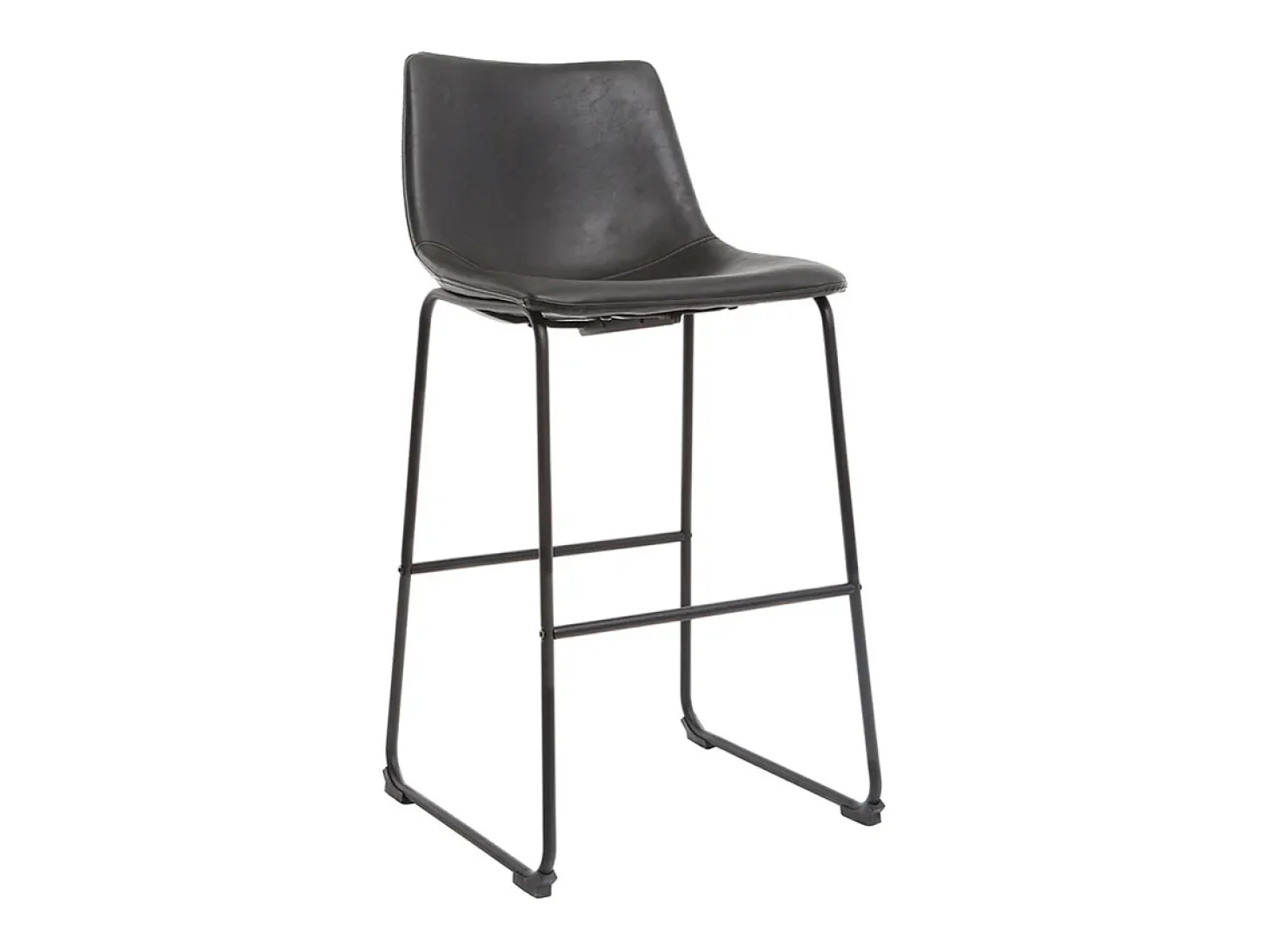 Taburete de bar vintage PU negro 73cm lote de 2 NEW ROCK