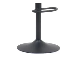 Taburete de bar ZENA – Estilo vintage – PU gris – Asiento cómodo y diseño