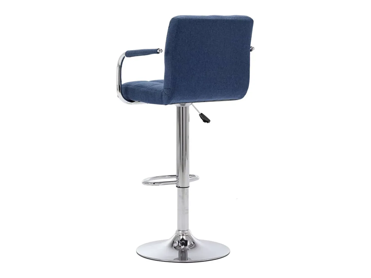 Taburete de barra de cocina de tela azul