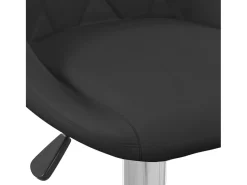 Taburete de cocina 2 unidades de terciopelo negro