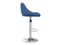 Taburete de cocina 2 unidades de terciopelo azul