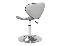 Taburete de cocina cuero sintético blanco ES44892