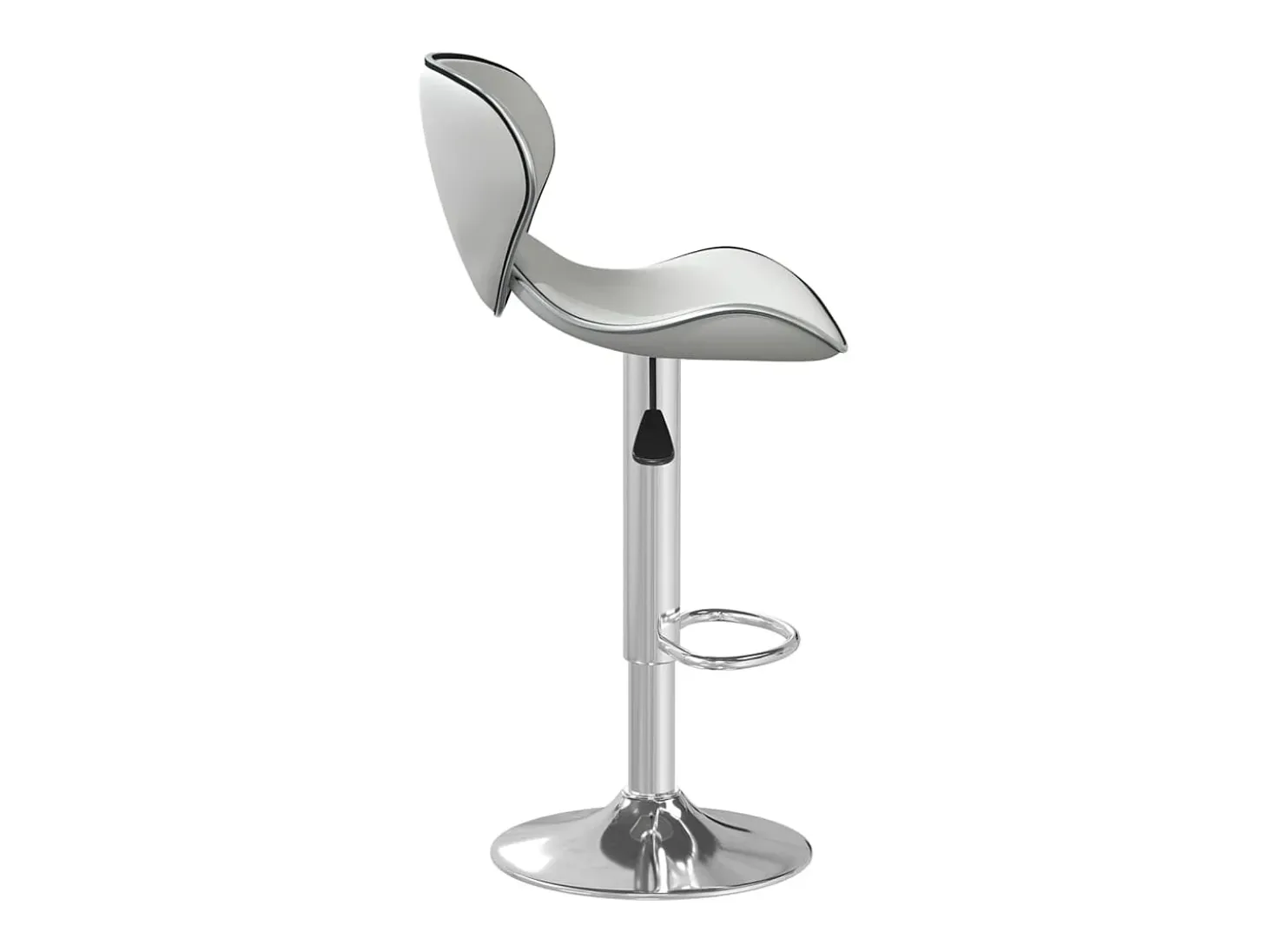 Taburete de cocina cuero sintético blanco
