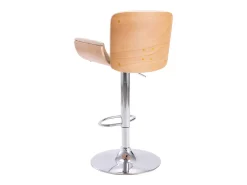 Taburete de cocina cuero sintético color crema