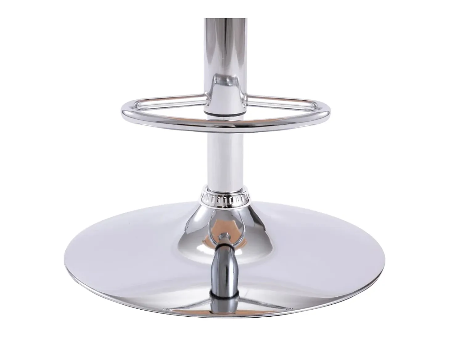 Taburete de cocina cuero sintético color crema