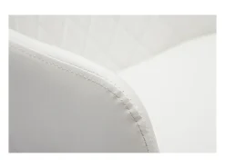 Taburete de cocina de madera clara y blanco 65 cm LUCIEN
