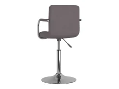 Taburete de cocina de tela gris taupé