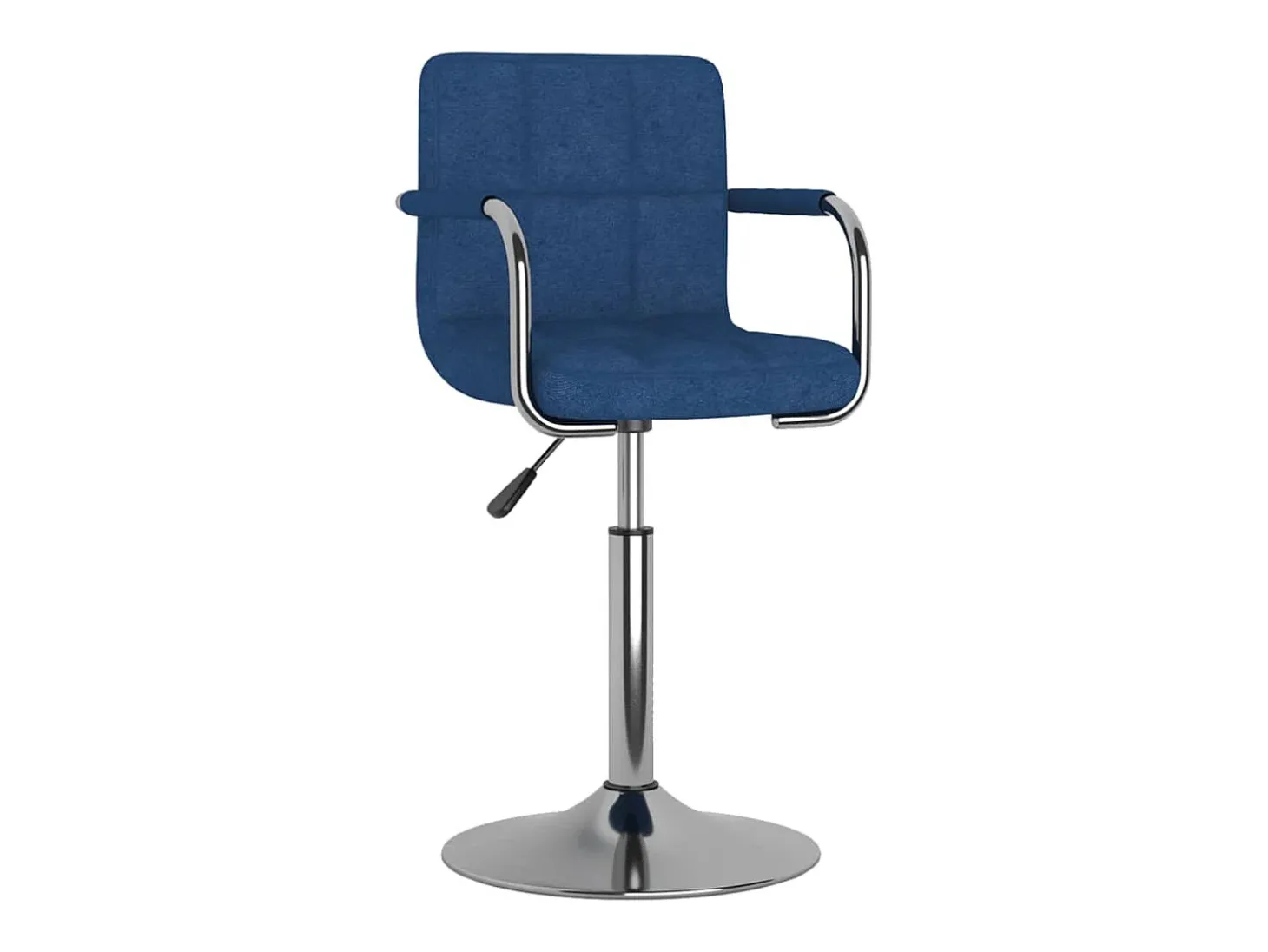 Taburete de cocina de tela azul
