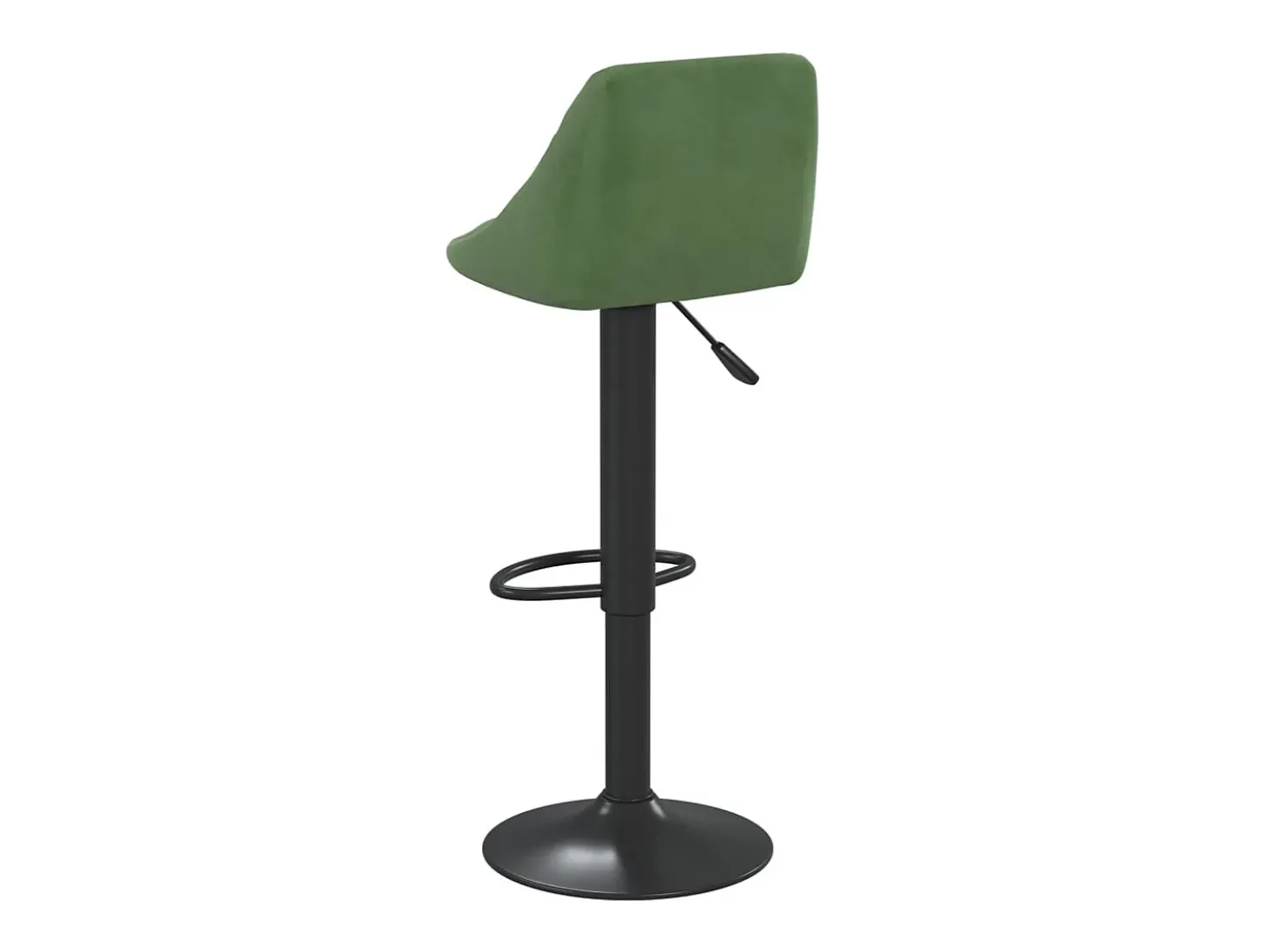 Taburete de cocina de terciopelo verde oscuro