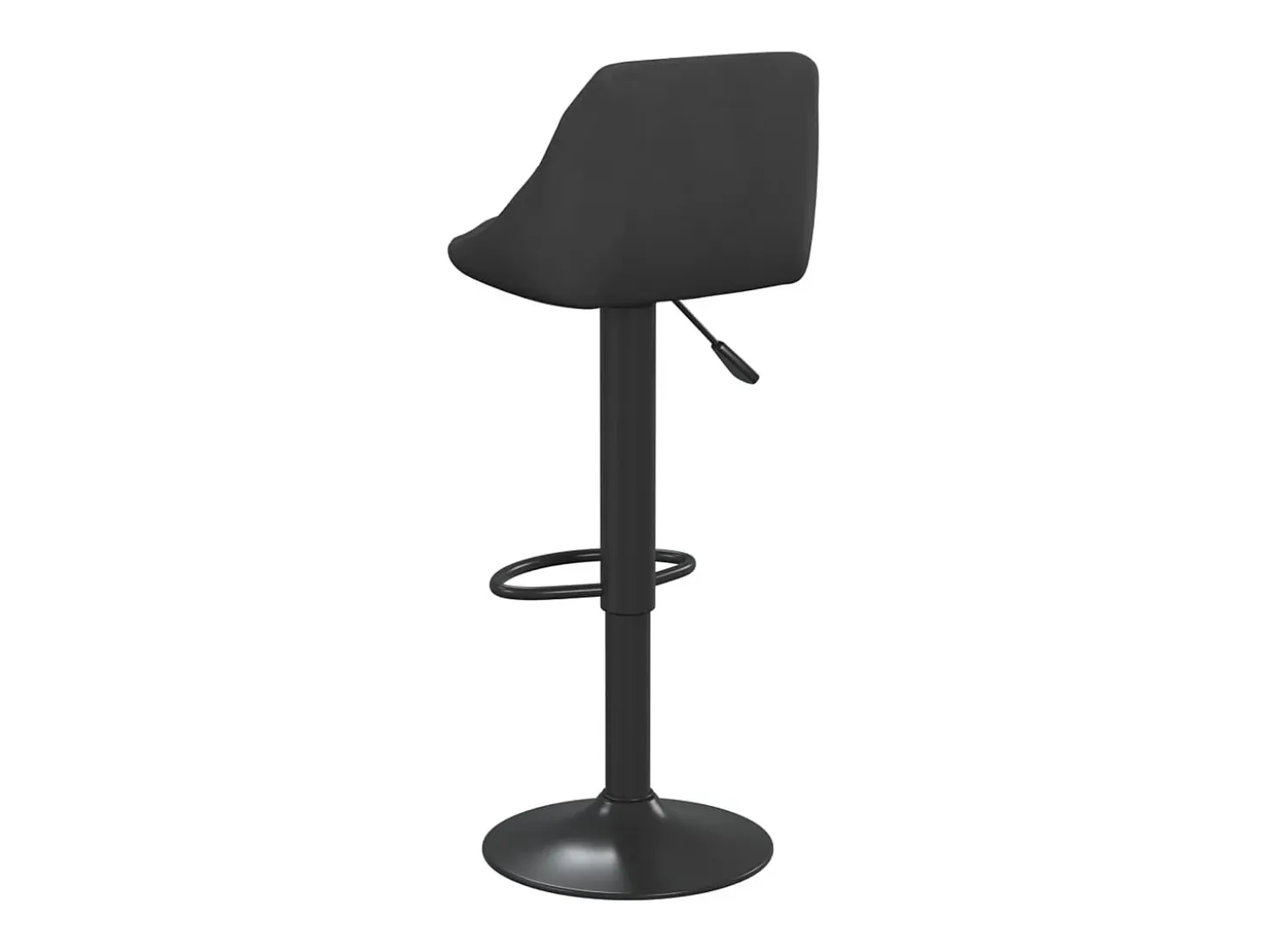 Taburete de cocina de terciopelo negro