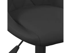 Taburete de cocina de terciopelo negro
