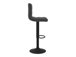 Taburete de cocina de terciopelo negro