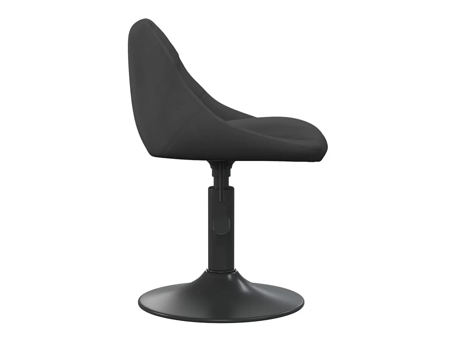 Taburete de cocina de terciopelo negro