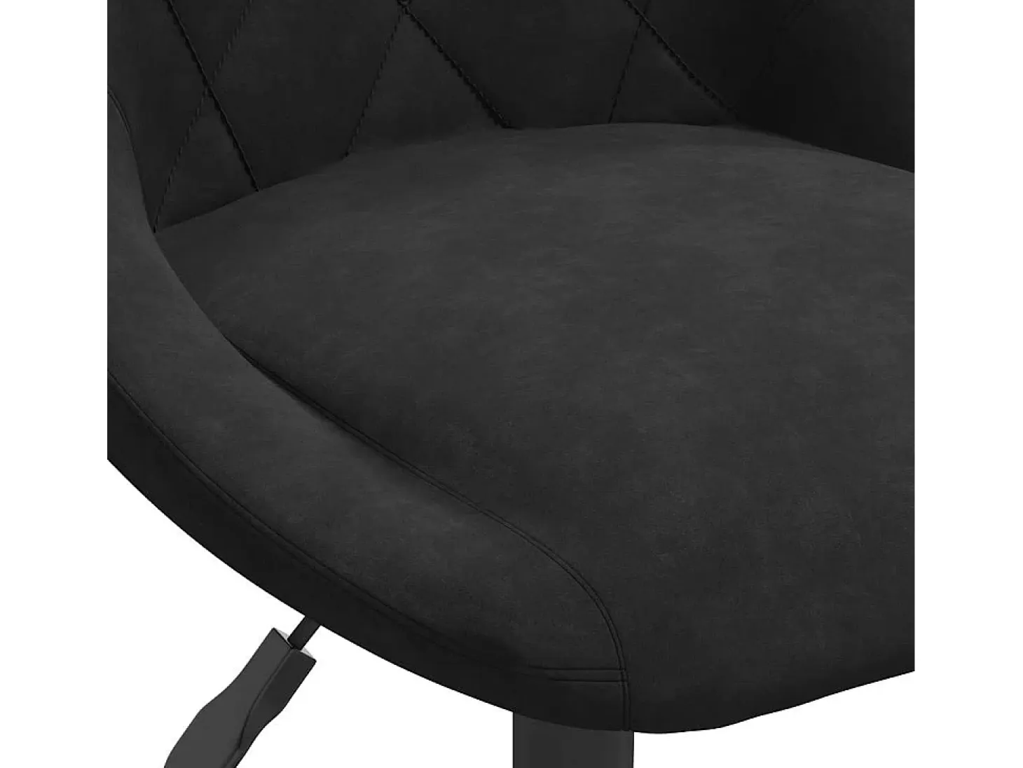 Taburete de cocina de terciopelo negro
