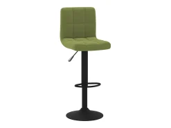 Taburete de cocina de terciopelo verde claro
