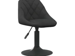 Taburete de cocina de terciopelo negro ES86072