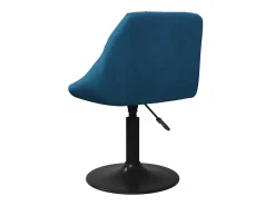 Taburete de cocina de terciopelo azul