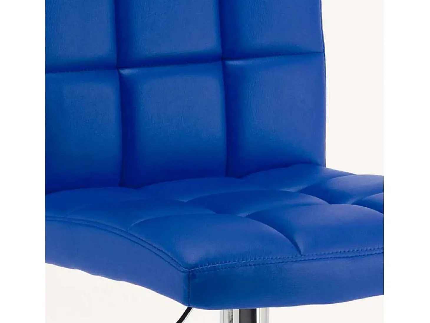 Taburete de cocina y bar alto giratorio ajustable con respaldo Atlanta - Azul Marino